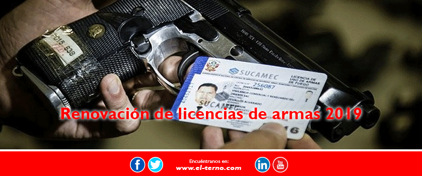 Renovación De Licencias De Armas 2019 - El Terno