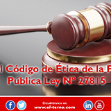 Ley del Código de Ética de la Función Pública Ley N° 27815 